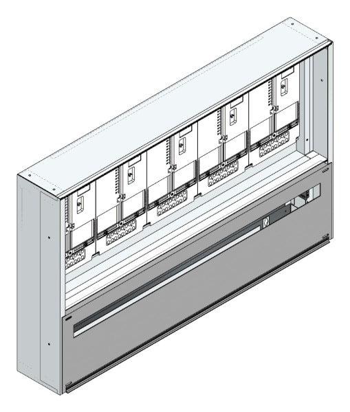 MEHLER - Maskenzählerverteiler+RW Kärnten für TN-Netz, außen B1125xH700xT175mm
