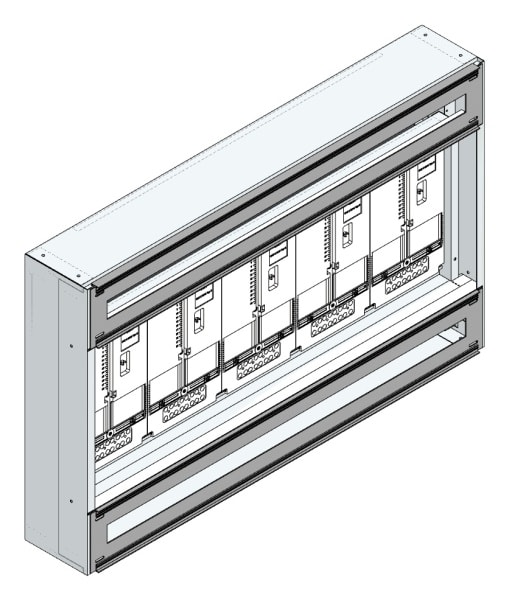 MEHLER - Maskenzählerverteiler+RW OÖ, Salzburg für TN-Netz, außen B1125xH700xT175mm