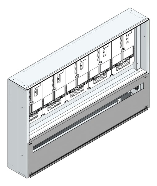 MEHLER - Maskenzählerverteiler+RW Tirol für TN-Netz, außen B1125xH700xT175mm