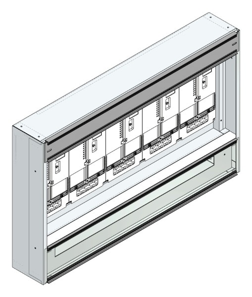 MEHLER - Maskenzählerverteiler+RW Vorarlberg für TN-Netz, außen B1125xH700xT175mm