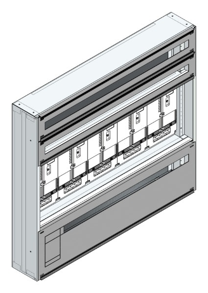 MEHLER - Maskenzählerverteiler+RW OÖ, Salzburg für TN-Netz, außen B1125xH1000xT175mm