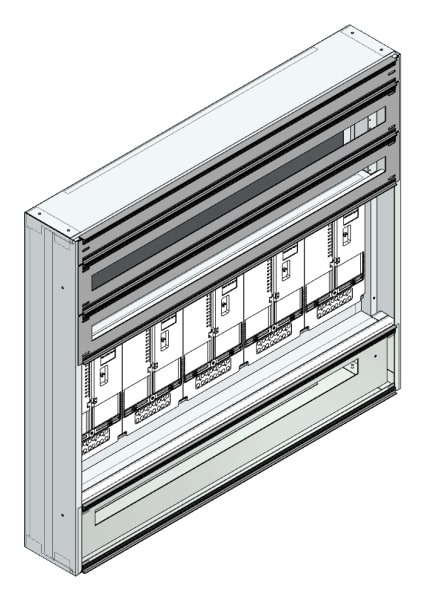 MEHLER - Maskenzählerverteiler+RW Vorarlberg für TN-Netz, außen B1125xH1000xT175mm
