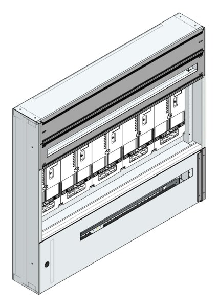 MEHLER - Maskenzählerverteiler+RW Steiermark für TN-Netz, außen B1125xH1000xT175mm