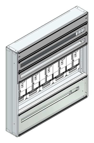 MEHLER - Maskenzählerverteiler+RW Vorarlberg für TN-Netz, außen B1125xH1150xT175mm