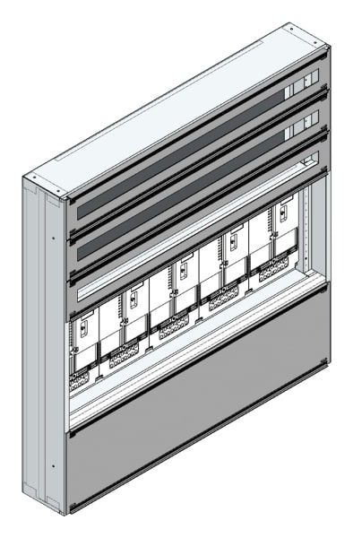 MEHLER - Maskenzählerverteiler+RW Wiener Netze für TN-Netz, außen B1125xH1150xT175mm
