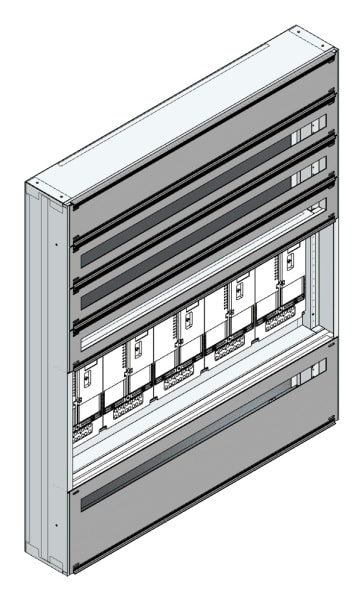 MEHLER - Maskenzählerverteiler+RW Kärnten für TN-Netz, außen B1125xH1325xT175mm