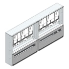 MEHLER - Maskenzählerverteiler+RW Kärnten für TN-Netz, außen B1410xH700xT175mm