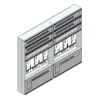 MEHLER - Maskenzählerverteiler+RW OÖ, Salzburg für TN-Netz, außen B1410xH1150xT175mm