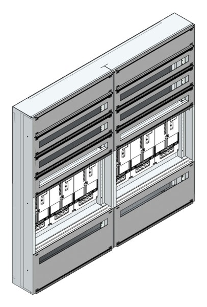 MEHLER - Maskenzählerverteiler+RW Kärnten für TN-Netz, außen B1410xH1325xT175mm