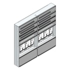 MEHLER - Maskenzählerverteiler+RW NÖ Netz für TN-Netz, außen B1410xH1325xT175mm