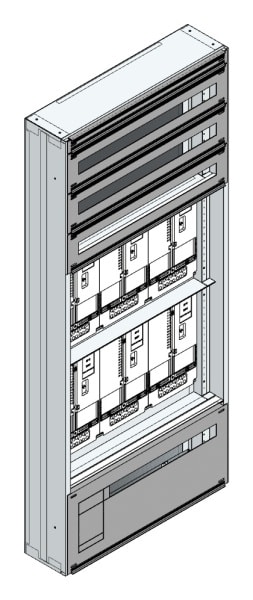 MEHLER - Maskenzählerverteiler+RW OÖ, Salzburg für TN-Netz, außen B705xH1625xT175mm