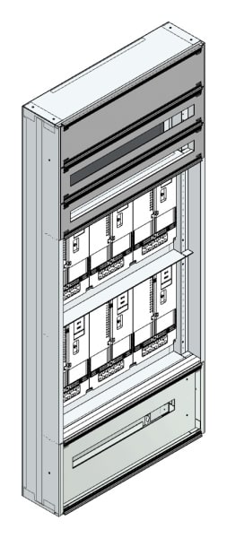 MEHLER - Maskenzählerverteiler+RW Vorarlberg für TN-Netz, außen B705xH1625xT175mm