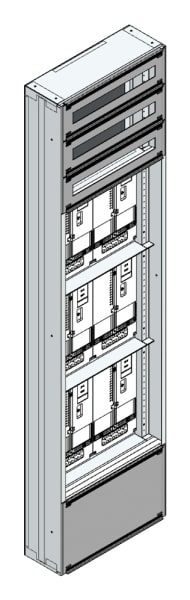 MEHLER - Maskenzählerverteiler+RW NÖ Netz für TN-Netz, außen B505xH1950xT175mm