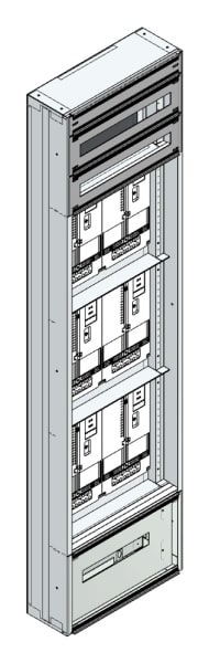 MEHLER - Maskenzählerverteiler+RW Vorarlberg für TN-Netz, außen B505xH1950xT175mm