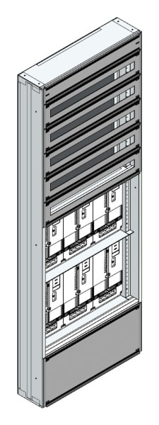 MEHLER - Maskenzählerverteiler+RW NÖ Netz für TN-Netz, außen B705xH1950xT175mm