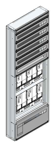MEHLER - Maskenzählerverteiler+RW OÖ, Salzburg für TN-Netz, außen B705xH1950xT175mm