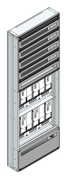 MEHLER - Maskenzählerverteiler+RW Tirol für TN-Netz, außen B705xH1950xT175mm