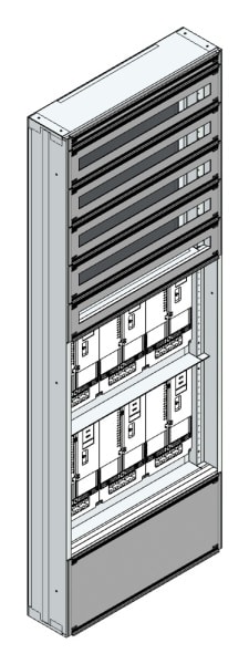 MEHLER - Maskenzählerverteiler+RW Wiener Netze für TN-Netz, außen B705xH1950xT175mm