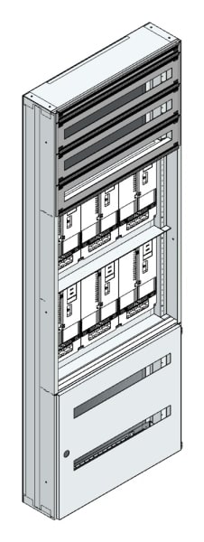MEHLER - Maskenzählerverteiler+RW Steiermark für TN-Netz, außen B705xH1950xT175mm