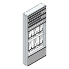 MEHLER - Maskenzählerverteiler+RW, 6ZP für TN-Netz, außen B705xH1625xT175mm