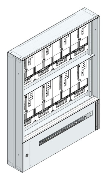 MEHLER - Maskenzählerverteiler+RW Steiermark für TN-Netz, außen B915xH1150xT175mm