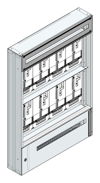 MEHLER - Maskenzählerverteiler+RW Steiermark für TN-Netz, außen B915xH1325xT175mm
