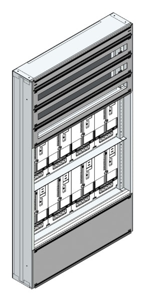 MEHLER - Maskenzählerverteiler+RW NÖ Netz für TN-Netz, außen B915xH1625xT175mm