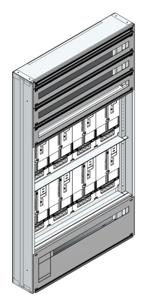 MEHLER - Maskenzählerverteiler+RW OÖ, Salzburg für TN-Netz, außen B915xH1625xT175mm