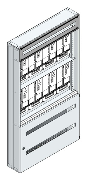 MEHLER - Maskenzählerverteiler+RW Steiermark für TN-Netz, außen B915xH1625xT175mm