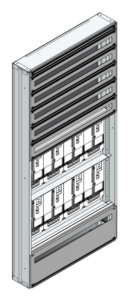 MEHLER - Maskenzählerverteiler+RW Tirol für TN-Netz, außen B915xH1950xT175mm