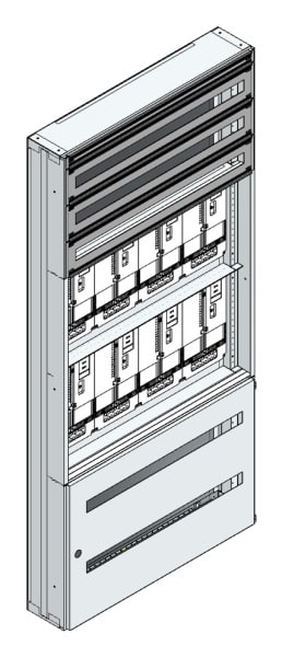 MEHLER - Maskenzählerverteiler+RW Steiermark für TN-Netz, außen B915xH1950xT175mm