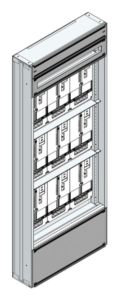 MEHLER - Maskenzählerverteiler+RW Wiener Netze für TN-Netz, außen B705xH1775xT175mm
