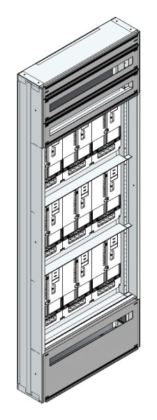 MEHLER - Maskenzählerverteiler+RW Kärnten für TN-Netz, außen B705xH1950xT175mm