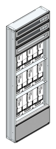 MEHLER - Maskenzählerverteiler+RW NÖ Netz für TN-Netz, außen B705xH1950xT175mm