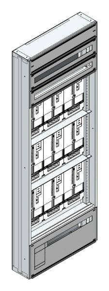 MEHLER - Maskenzählerverteiler+RW OÖ, Salzburg für TN-Netz, außen B705xH1950xT175mm