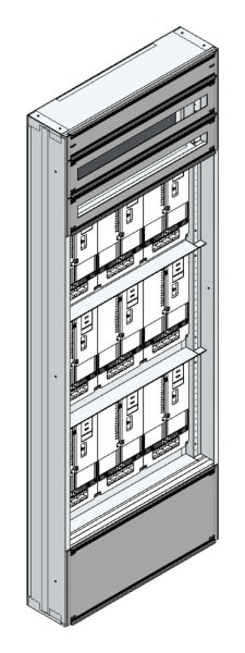 MEHLER - Maskenzählerverteiler+RW Wiener Netze für TN-Netz, außen B705xH1950xT175mm