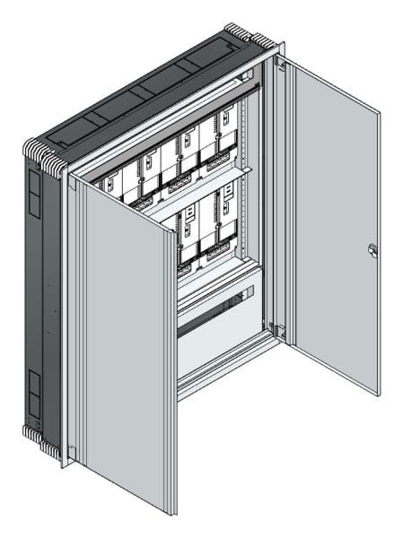 MEHLER - UP-Zählerverteiler+PW+UM Steiermark für TN-Netz, außen B1216xH1414xT245mm