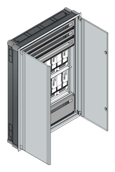 MEHLER - UP Zählerverteiler+PW+UM OÖ, Salzburg für TN-Netz, außen B1216xH1714xT245mm