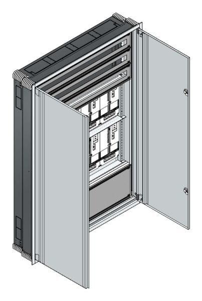 MEHLER - UP Zählerverteiler+PW+UM Wiener Netze für TN-Netz, außen B1216xH1714xT245mm