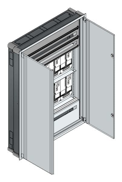 MEHLER - UP-Zählerverteiler+PW+UM Steiermark für TN-Netz, außen B1216xH1714xT245mm