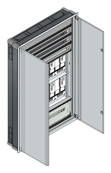 MEHLER - UP Zählerverteiler+PW+UM Vorarlberg für TN-Netz, außen B1216xH1864xT245mm