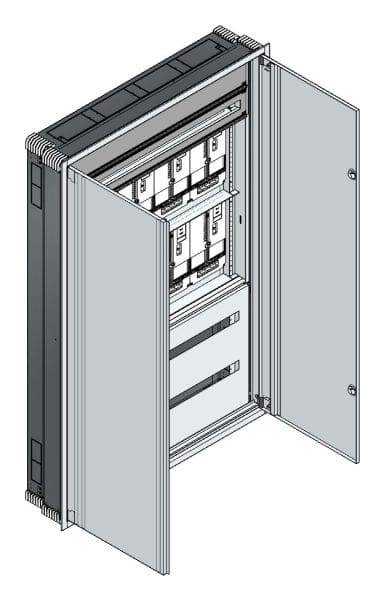 MEHLER - UP-Zählerverteiler+PW+UM Steiermark für TN-Netz, außen B1216xH1864xT245mm