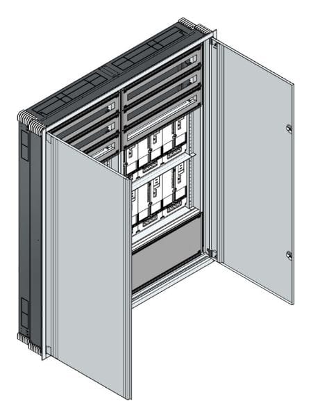 MEHLER - UP Zählerverteiler+PW+UM NÖ Netz für TN-Netz, außen B1501xH1714xT245mm