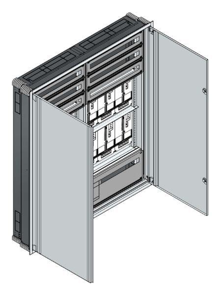 MEHLER - UP Zählerverteiler+PW+UM OÖ, Salzburg für TN-Netz, außen B1501xH1714xT245mm