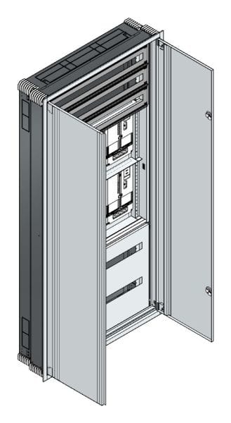 MEHLER - UP-Zählerverteiler+PW+UM Steiermark für TN-Netz, außen B1006xH2039xT245mm