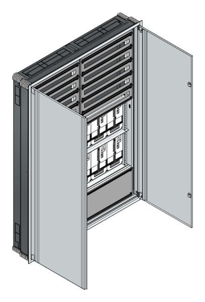 MEHLER - UP Zählerverteiler+PW+UM NÖ Netz für TN-Netz, außen B1501xH2039xT245mm