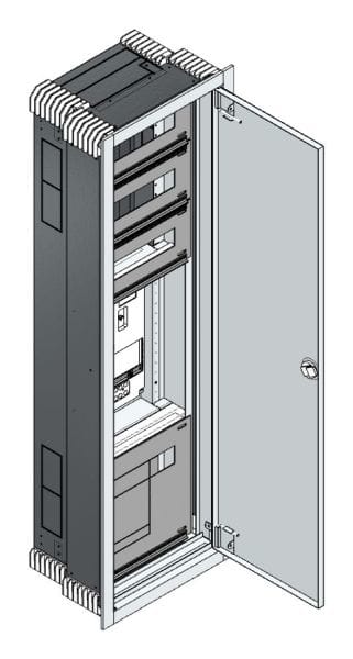MEHLER - UP Zählerverteiler+PW+UM OÖ, Salzburg für TN-Netz, außen B381xH1239xT245mm