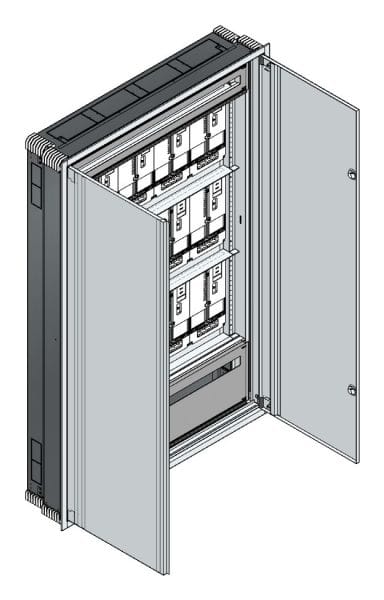 MEHLER - UP Zählerverteiler+PW+UM Kärnten für TN-Netz, außen B1216xH1864xT245mm