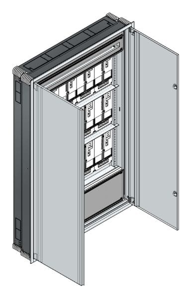 MEHLER - UP Zählerverteiler+PW+UM Wiener Netze für TN-Netz, außen B1216xH1864xT245mm