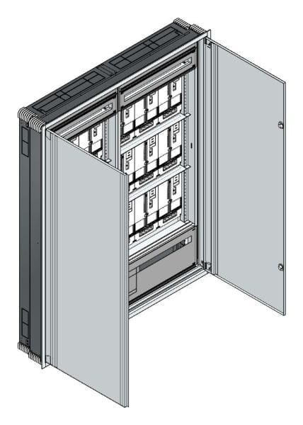 MEHLER - UP Zählerverteiler+PW+UM OÖ, Salzburg für TN-Netz, außen B1501xH1864xT245mm